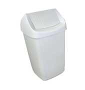 Schwingdeckeleimer 50L wei&szlig;