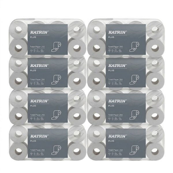 Katrin Toilettenpapier  105830, 3-lagig, weiß, 250 Blatt, 6414301105816 Katrin