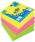 Haftnotizen 5854-21, 75x75mm, farbig sortiert (gelb/pink/gr&uuml;n), quadratisch