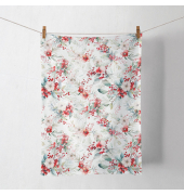 Weihnachtlicher Geschirrtuch 50x70cm Winterbeeren