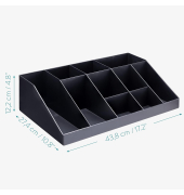 Kaffee-/Tee-Organizer 10F&auml;cher sw
