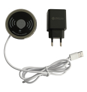 QI-Ladeger&auml;t mit ACUSB Adapter, mit Bohrung