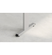 Schreibtischkombination VOS, manuell h&ouml;henverstellbar 78cm (H), eiche / silber