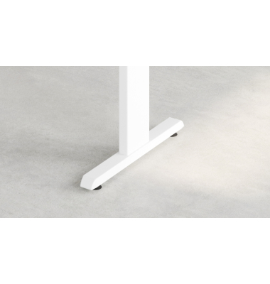 Schreibtischkombination VOS, manuell h&ouml;henverstellbar 78cm (H), eiche / wei&szlig;