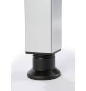 Schreibtisch VJS, manuell h&ouml;henverstellbar, 76cm (H), graphit / silber