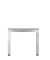 Schreibtisch VJS, manuell h&ouml;henverstellbar, 76cm (H), wei&szlig; / silber