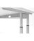 Schreibtisch VZS, manuell h&ouml;henverstellbar, 82cm (H), buche / silber