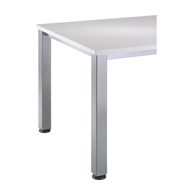 Schreibtisch VQS, manuell h&ouml;henverstellbar, 81cm (H), eiche / graphit