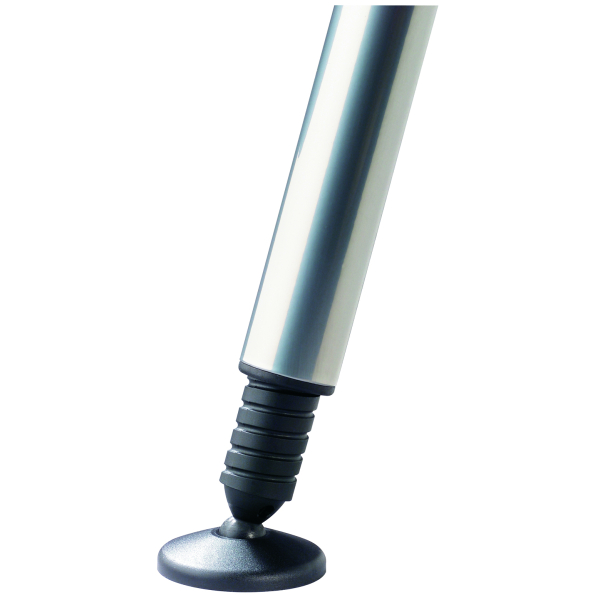 Hammerbacher Schreibtisch VAS, manuell höhenverstellbar, 76cm (H), grau / silber 4032062344682 Hammerbacher 2 Stück