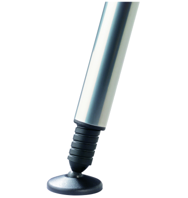 Schreibtisch VAS, manuell h&ouml;henverstellbar, 76cm (H), buche / silber