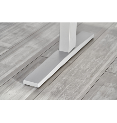Sitz-Steh-Schreibtisch VXMKA, elektrisch h&ouml;henverstellbar, 120cm (H), eiche / silber