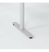 Sitz-Steh-Schreibtisch VXDLR, elektrisch h&ouml;henverstellbar, 127cm (H), eiche / graphit