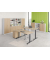Sitz-Steh-Schreibtisch VXDSM, elektrisch h&ouml;henverstellbar, 127cm (H), eiche / graphit