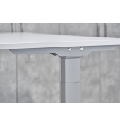 Sitz-Steh-Schreibtisch VXDKB, elektrisch h&ouml;henverstellbar, 129cm (H), buche / graphit