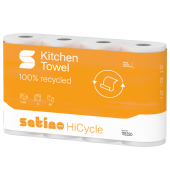 K&uuml;chenrollen HiCycle 178320 3-lagig hochwei&szlig; Rolle &agrave; 64 Blatt