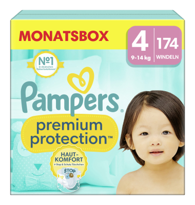Windeln Premium Protect Maxi, Gr&ouml;&szlig;e 4 (9-14 kg)