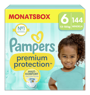 Windeln Premium Protect XL, Gr&ouml;&szlig;e 6 (13-18 kg)