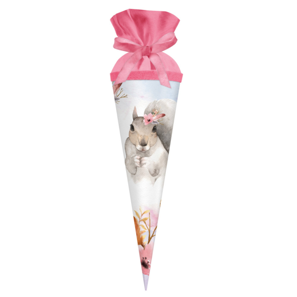 5 Stück Goldbuch Geschwisterschultüte 93 112, Eichhörnchen, 35cm, rund 4009835931127 Goldbuch