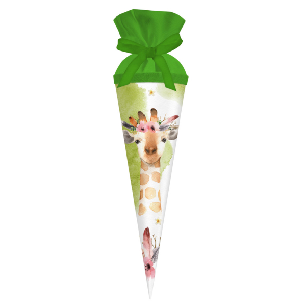 5 Stück Goldbuch Geschwisterschultüte 93 114, Giraffe, 35cm, rund 4009835931141 Goldbuch
