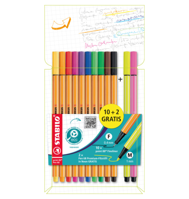 Finelineretui Point88 10ST+2ST Pen68