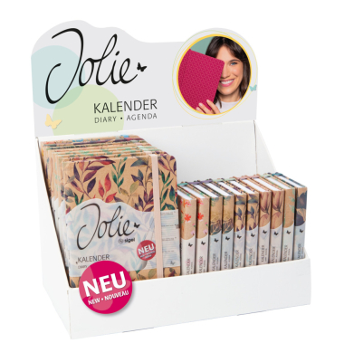 Buchkalender SF584, Jolie Pure 2027, bunt, 1 Woche / 2 Seiten, 13,5x20,3cm und 9,5x15cm (ca. A5 und ca. A6), 2027