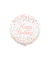 Folienballon Birthday wei&szlig;&rosegold