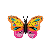 Folienballon Bunter Schmetterling 75 cm