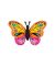 Folienballon Bunter Schmetterling 75 cm