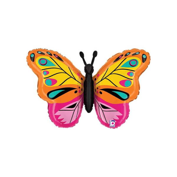 Grabo Folienballon Bunter Schmetterling 75 cm 0030625252508 Grabo
