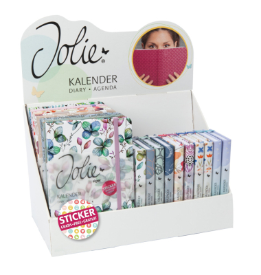Buchkalender SF583, Jolie Beauty 2027, bunt, 1 Woche / 2 Seiten, 13,5x20,3cm und 9,5x15cm (ca. A5 und ca. A6), 2027