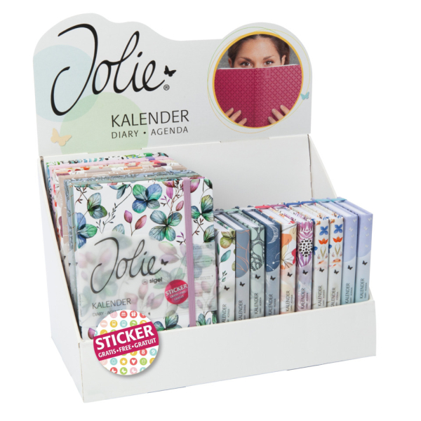 Sigel Buchkalender SF583, Jolie Beauty 2027, bunt, 1 Woche / 2 Seiten, 13,5x20,3cm und 9,5x15cm (ca. A5 und ca. A6), 2027 400436076176