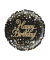Folienballon Birthday schwarz&gold 46cm