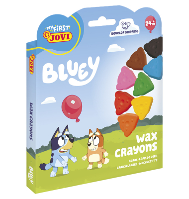Wachsmalstifte Bluey, BL948-JV, 8-farbig sortiert