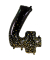 Folienballon Zahl 4 Black & Gold 86 cm
