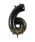 Folienballon Zahl 6 Black & Gold 86 cm