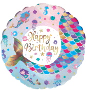 Folienballon Shimmering Mermaid Birthday