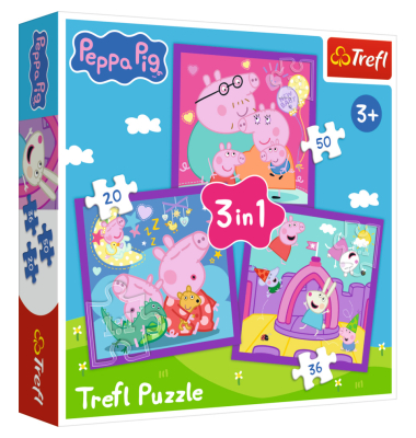 Puzzle 3in1 Peppa Pig