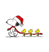 Weihnachtsservietten 1113-26552, mehrfarbig / Snoopy, 3-lagig, 33x33cm