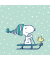 Weihnachtsservietten 1113-26562, mehrfarbig / Snoopy, 3-lagig, 33x33cm