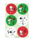 Weihnachtsetikett Snoopy Big Present Numbers