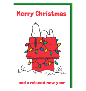 Weihnachtskarte  Snoopy