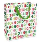 Weihnachtlicher Geschenktragetasche HoHo bunt