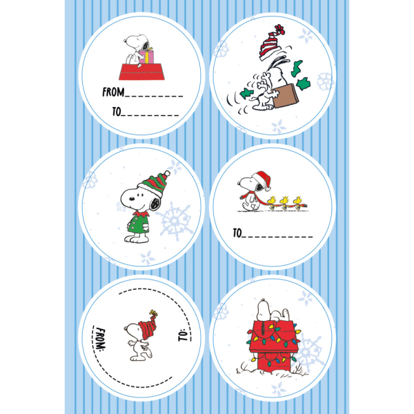 Braun und Company Weihnachtsetikett Snoopy Christmas Parade 4014995963710 Braun und Company