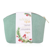 Badeset 6063476 Tasche WINTER SPA, Fresh Pine & Winter Berries, 2x100ml, 1 St&uuml;ck 1 St&uuml;ck, 2 Flaschen, Netzschwamm, Kosmetiktasch