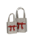 Weihnachtlicher  Tasche mit Schleife 2er