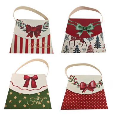 Geschenkbox Handtasche Weihnachten sorti