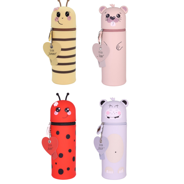LULUBUG Federmäppchen Silikon Lucky Animals 4251932324993 LULUBUG