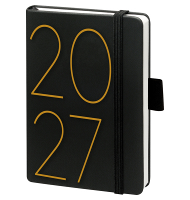 Buchkalender V Book A6 schwarz
