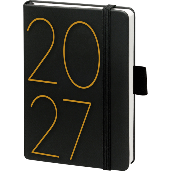 BSB Buchkalender 02-0361, V-Book, schwarz, 1 Woche / 2 Seiten, 9x14cm, 2027 4000867754432 BSB