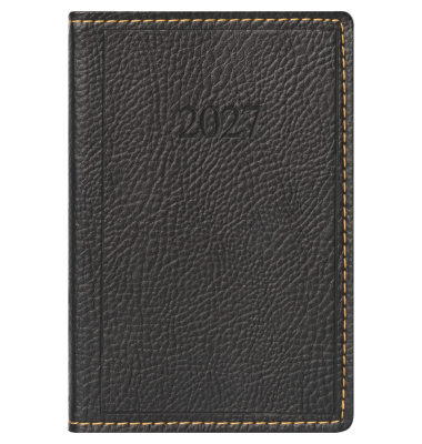 Taschenkalender 70-11 054 907, schwarz, 1 Woche / 2 Seiten